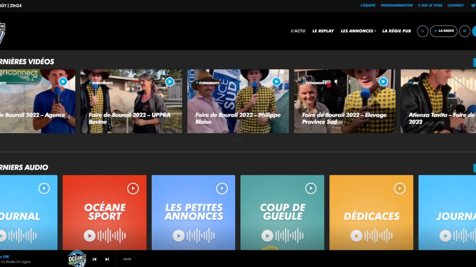 Aperçu du projet Océane FM