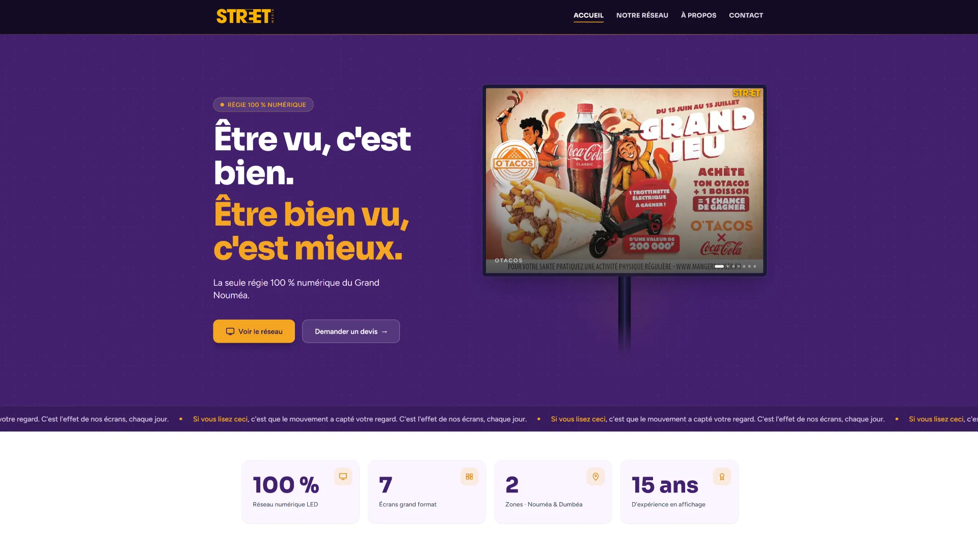 Aperçu du projet Street Media